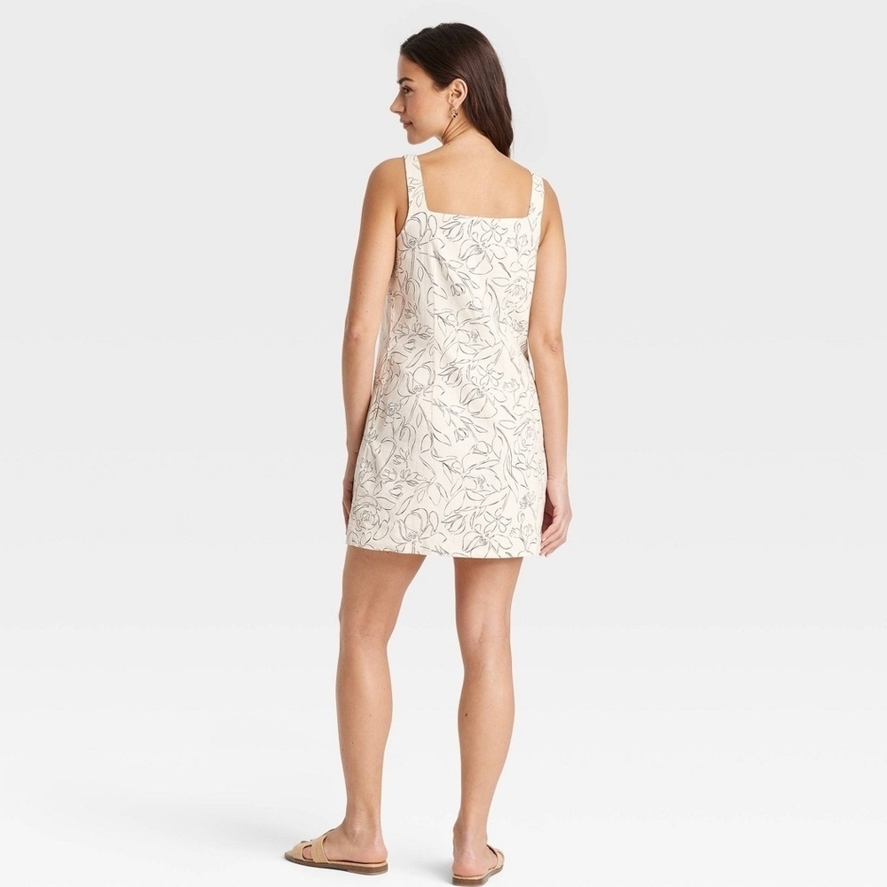 Floral Print Cream Dress - Picture 2 of 6